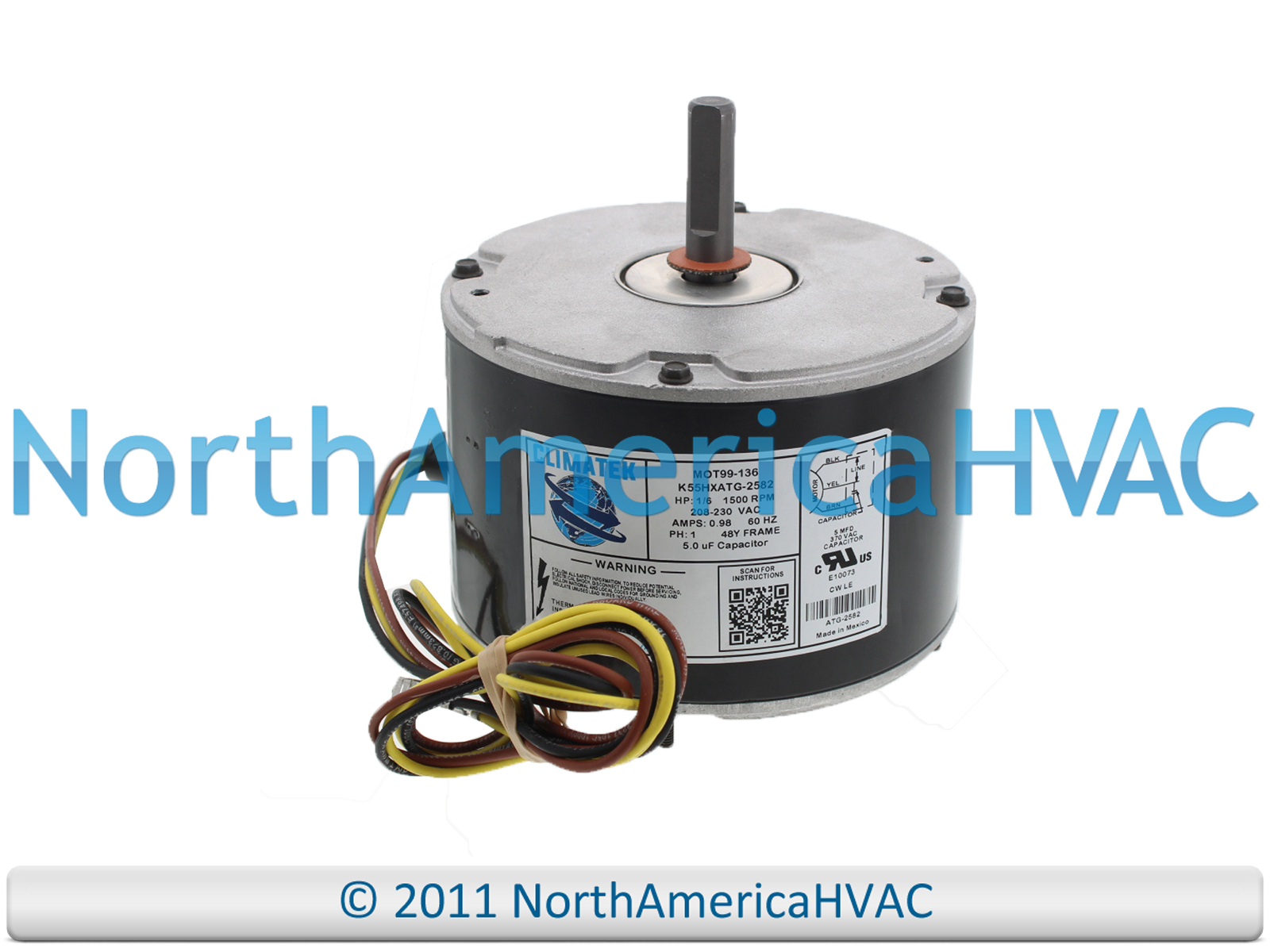 OEM Goodman Amana FAN MOTOR 1/4 HP 230v Replaces Zhongshan